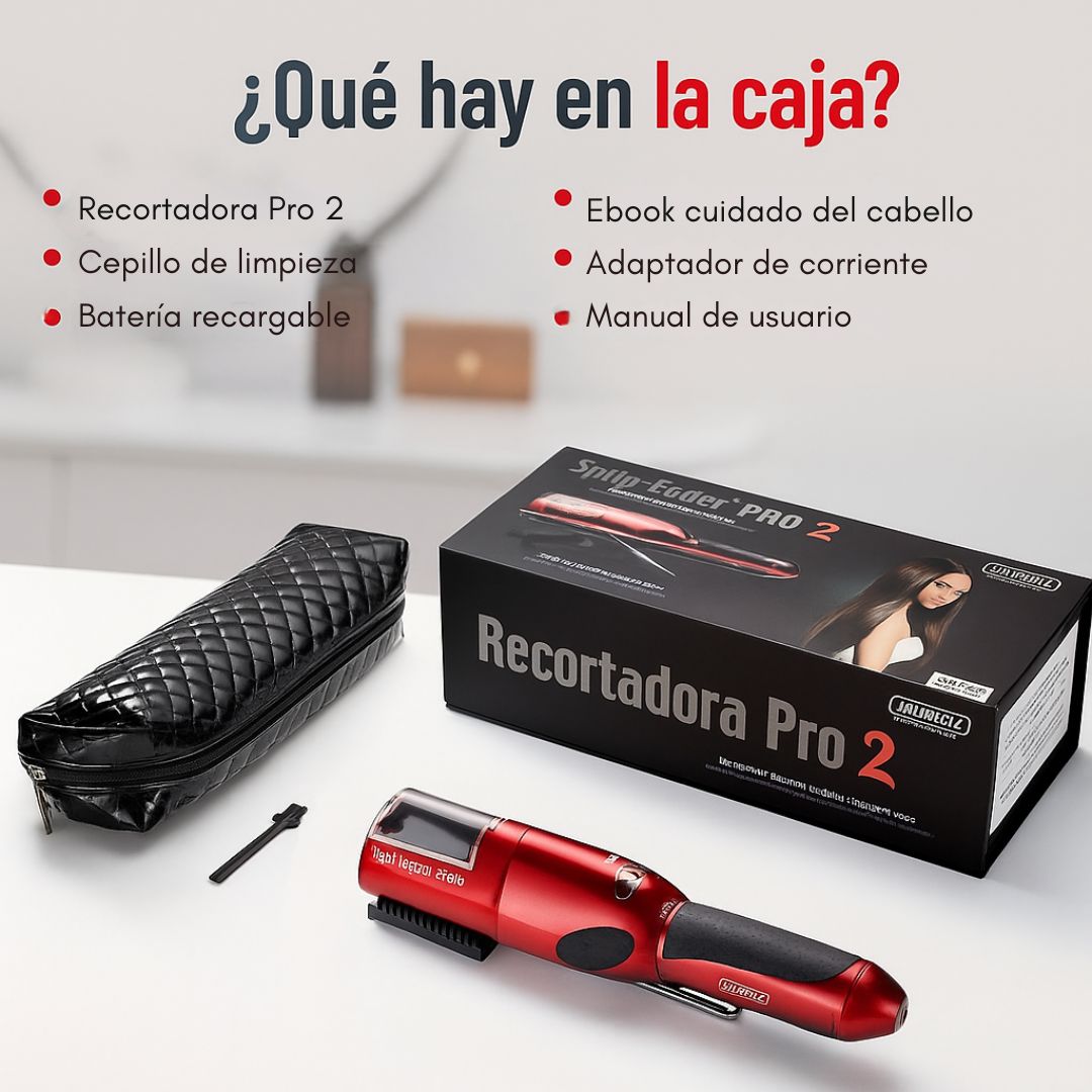 Máquina Quita Horquilla Recargable + 🎁Obsequio – Renueva tu Cabello