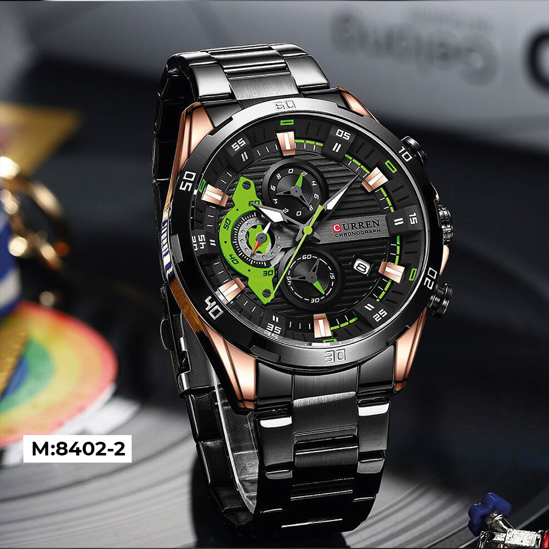 Curren M8402 cronógrafo + Estuche original GRATIS