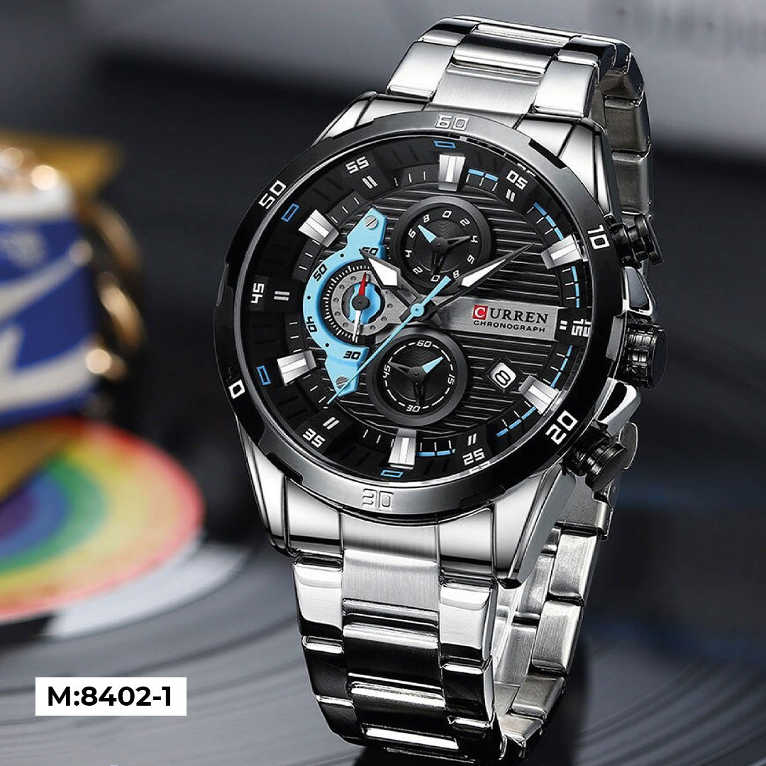 Curren M8402 cronógrafo + Estuche original GRATIS