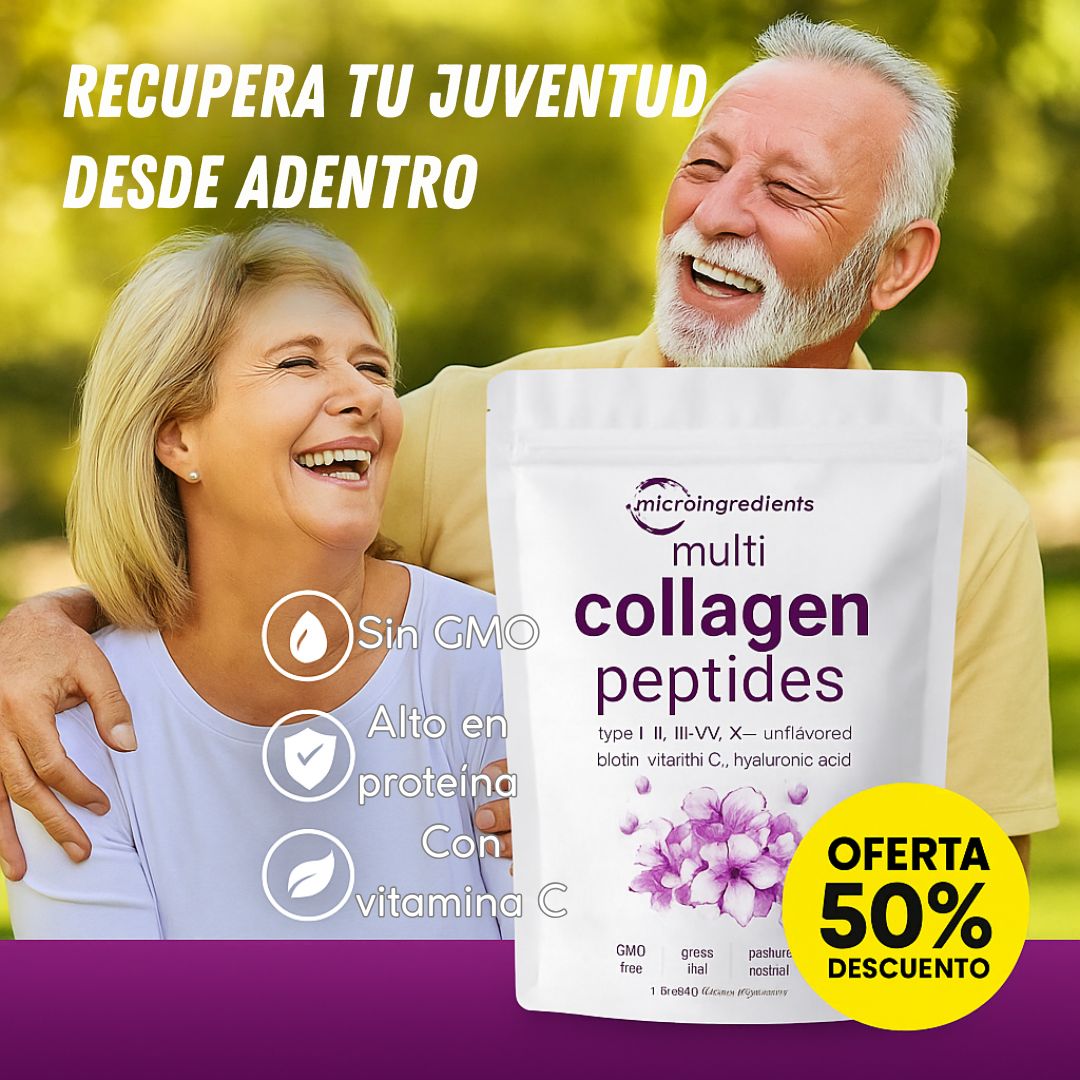 Collagen Peptides™: Recupera tu juventud desde adentro