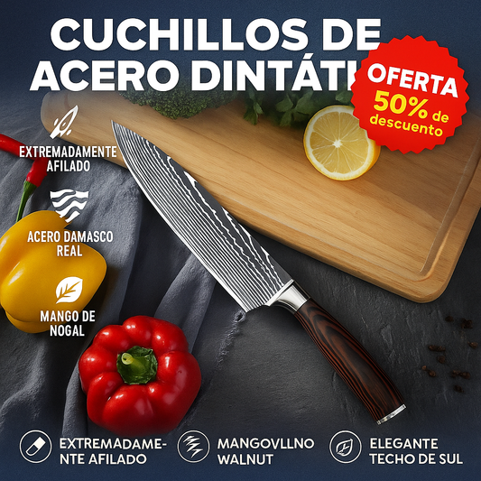 Cuchillo de Chef Profesional Damasco™ – Edición Premium - 20 cm