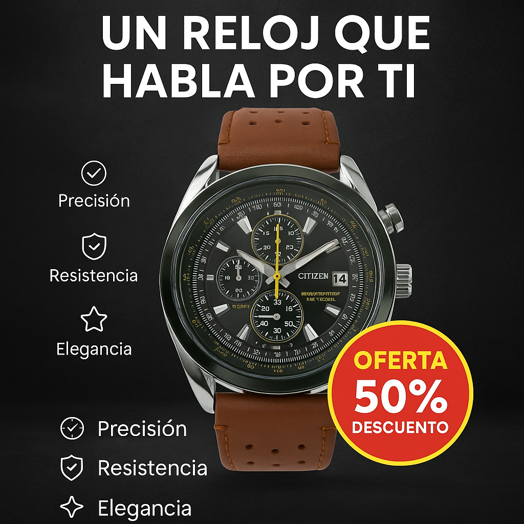 Reloj Citizen correa de cuero