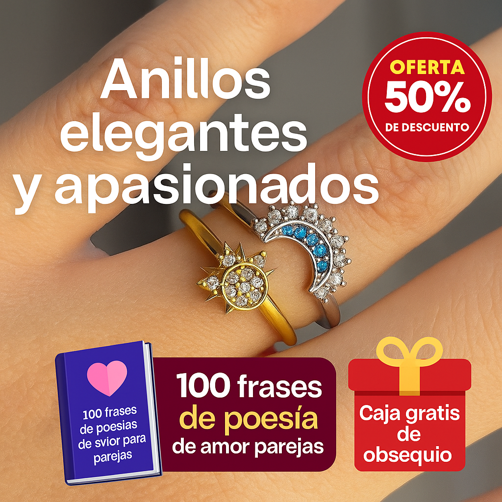 Anillos Sol y Luna Eclipse™ – El detalle perfecto para un amor eterno