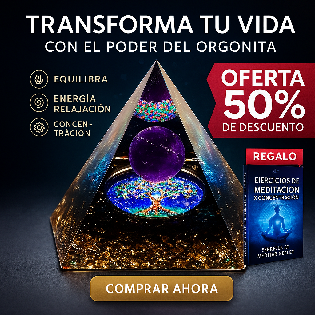 Pirámide de Cristal Orgón – Energía Positiva y Armonía para tu Hogar + Obsequio