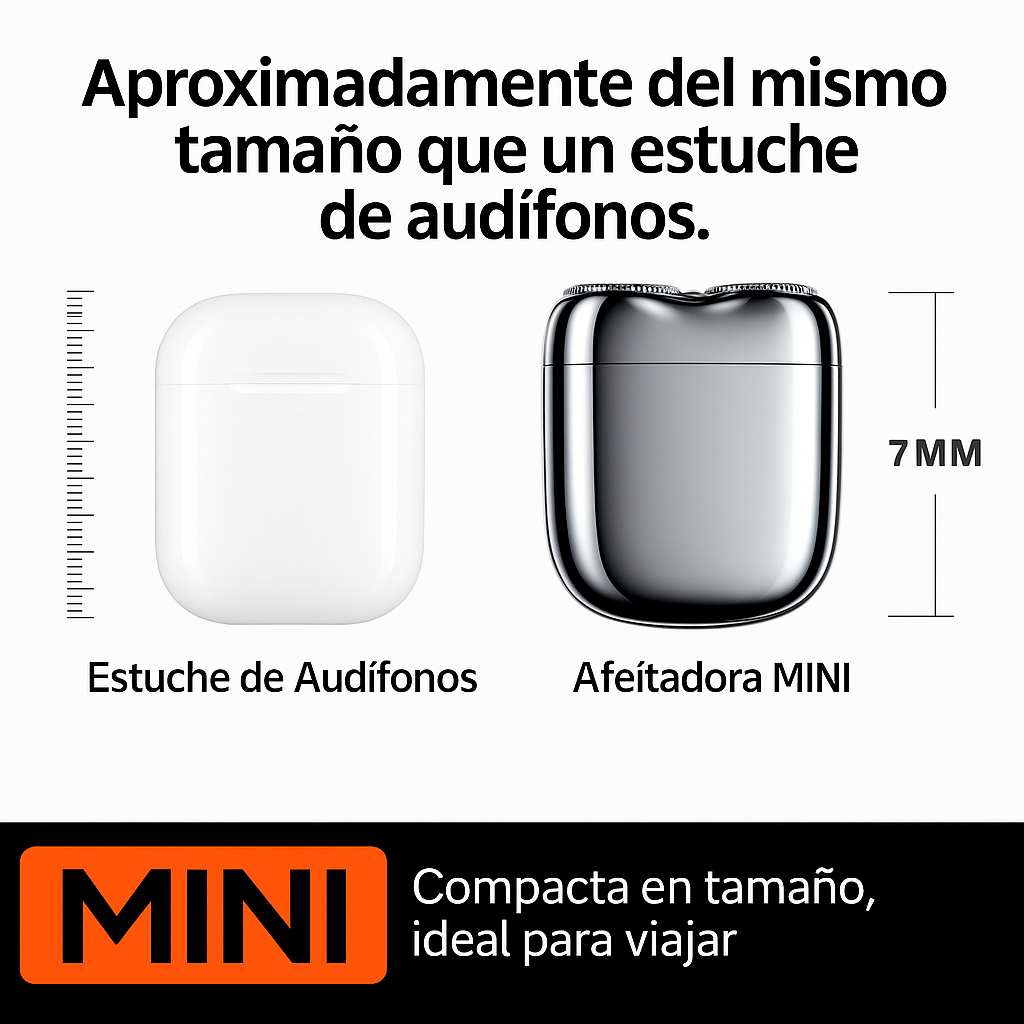 Nueva afeitadora de bolsillo USB mini para hombres, recargable, impermeable, compacta, eléctrica, para el hogar, el coche y viajes