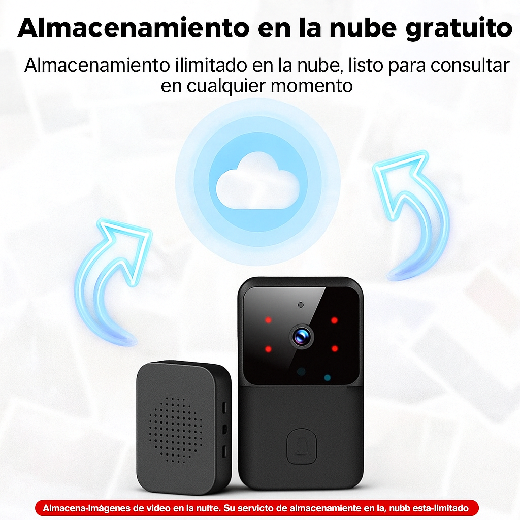 Timbre Inteligente con Cámara WiFi – Seguridad y comodidad en la puerta de tu casa