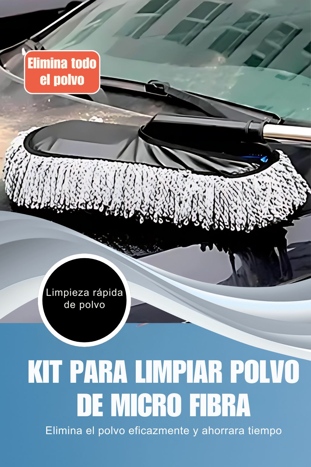 🔥OFERTA GRANDE🔥Plumero para auto con mango telescópico extensible🚗