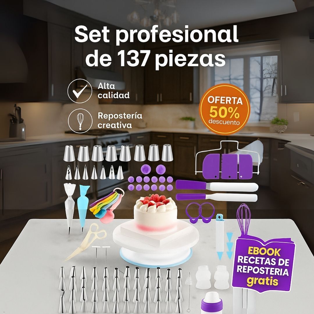 MrCakesie - Conjunto de repostería profesional