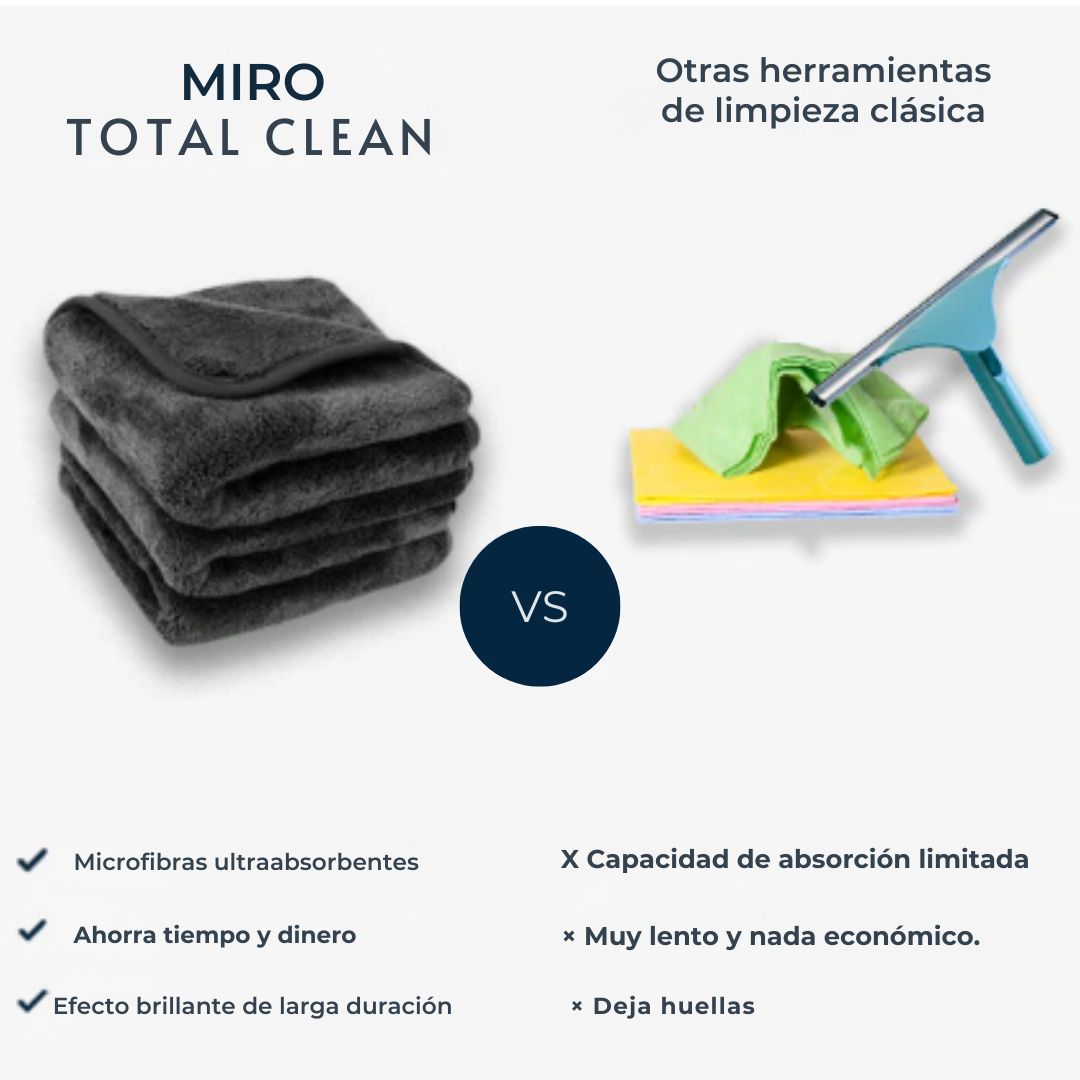 TotalClean - Paño de microfibra lleva uno y el segundo es GRATIS