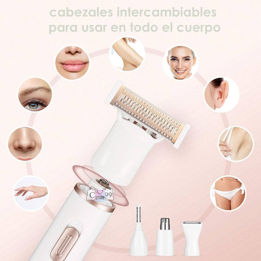 Ladyshaver™: La solución 4 en 1 para una piel suave y sin vello