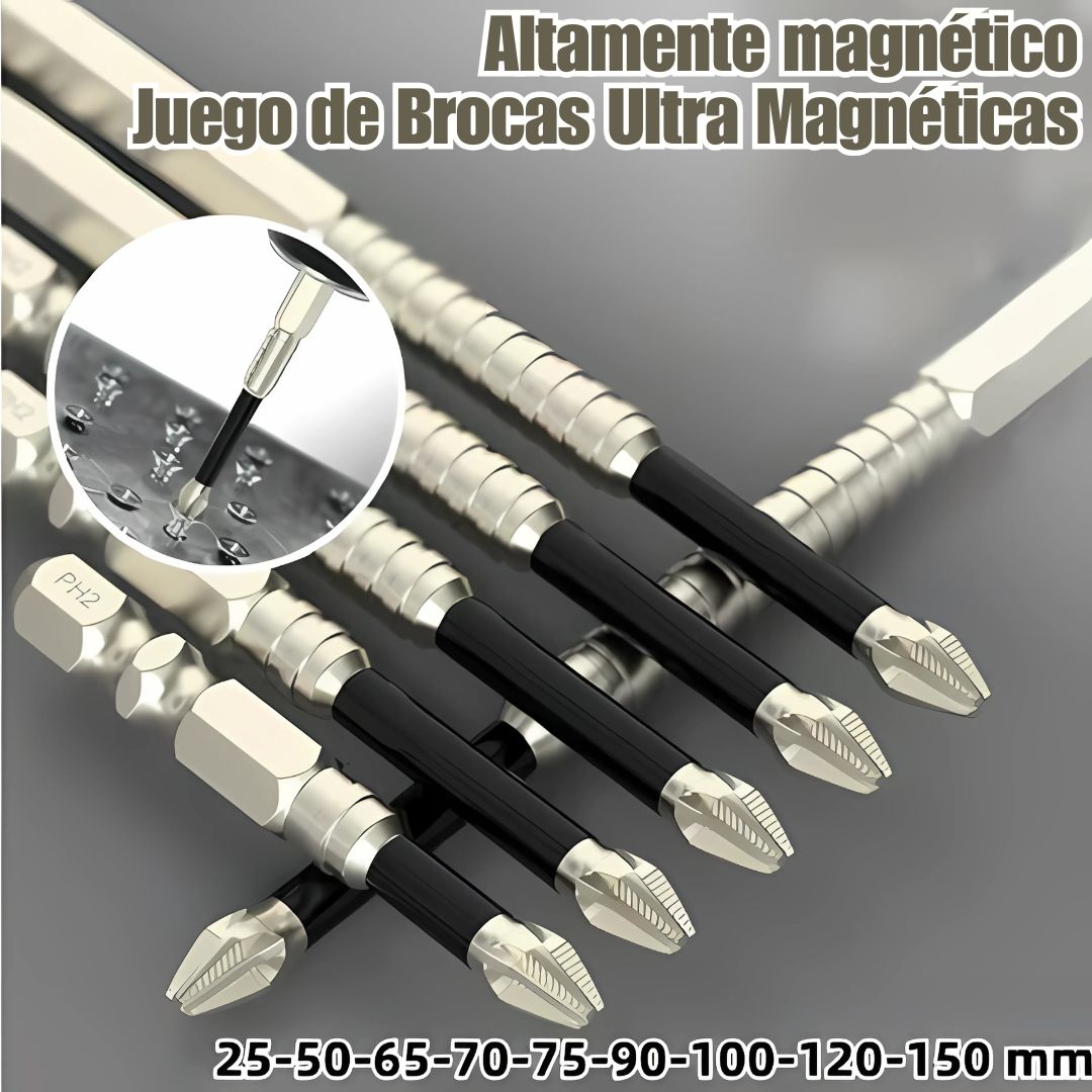 Juego de brocas altamente magnéticos Set X 6