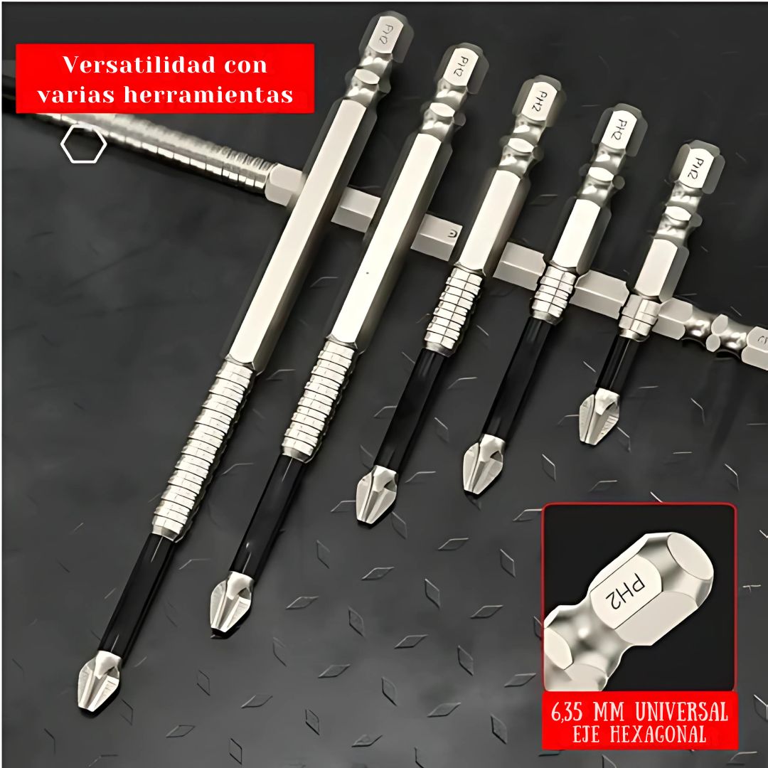 Juego de brocas altamente magnéticos Set X 6